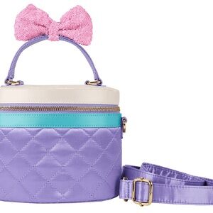 Loungefly Daisy Duck 85th Anniversary Quilted Sequin Bow Crossbody Bag NEW